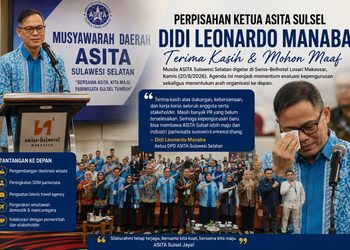 MUSDA ASITA Sulsel Digelar, Didi Leonardo Sampaikan Terima Kasih dan Mohon Maaf