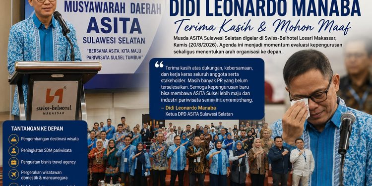 MUSDA ASITA Sulsel Digelar, Didi Leonardo Sampaikan Terima Kasih dan Mohon Maaf