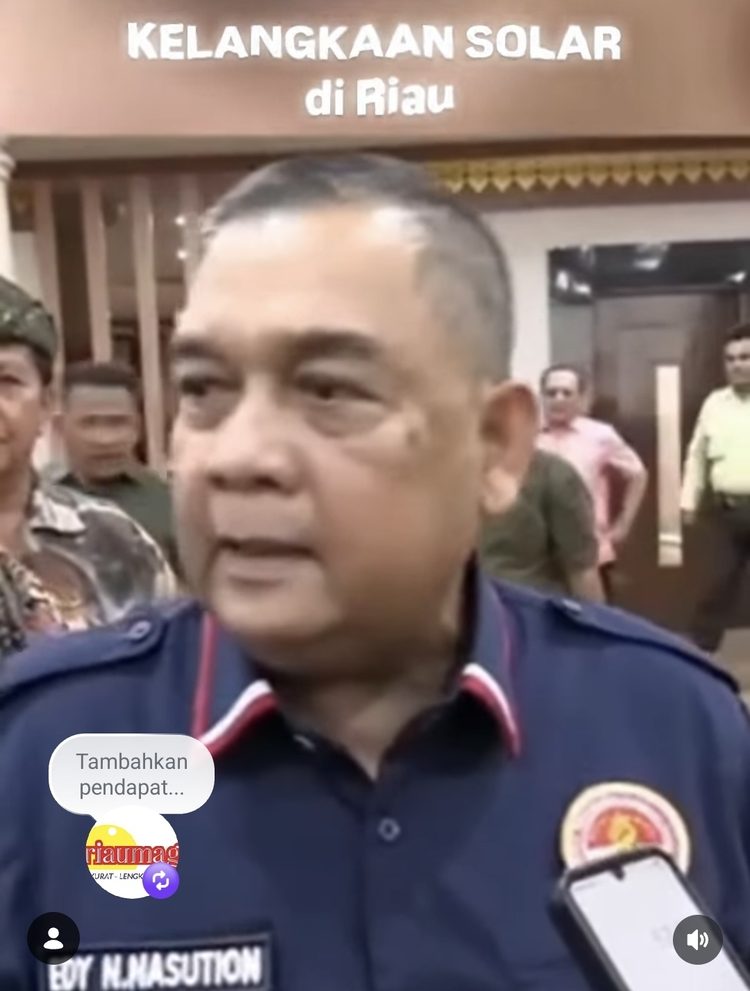 Edy Natar: Tak Mampu Atasi Mafia Solar, KAPOLDA dan PANGDAM Pindah dari Riau