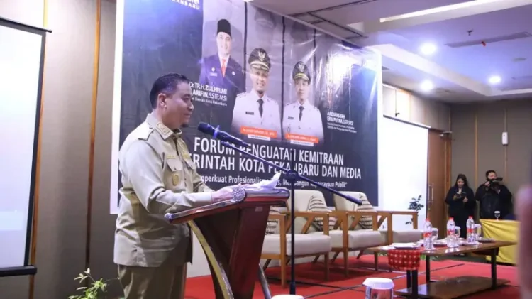 PEMKO Pekanbaru Perkuat Kemitraan dengan Pers, Markarius Anwar : Bukan Sekadar Publikasi