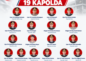 Baru Sehari Jadi KAPOLRI, 19 KAPOLDA diganti, Arman Achdiat Kini Pegang Tongkat Komando POLDA Riau