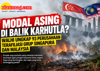 MODAL ASING DI BALIK KARHUTLA? WALHI UNGKAP 93 PERUSAHAAN TERAFILIASI GRUP SINGAPURA–MALAYSIA
