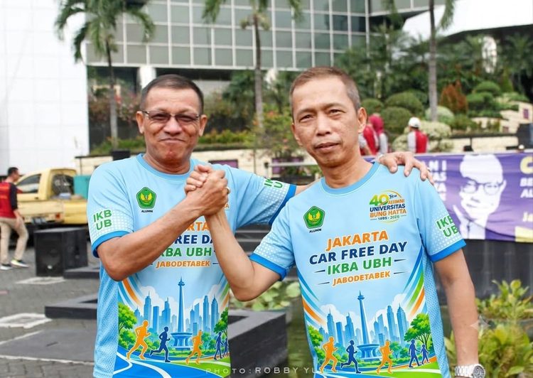 Perkuat Silaturahmi Alumni Universitas Bung Hatta Selenggarakan Car Free Day di Thamrin