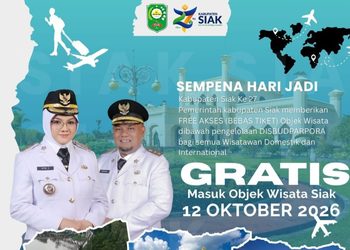 Sambut HUT ke-27, Pemkab Siak Gratiskan Tiket Sejumlah Objek Wisata pada 12 Oktober 2026
