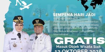 Sambut HUT ke-27, Pemkab Siak Gratiskan Tiket Sejumlah Objek Wisata pada 12 Oktober 2026